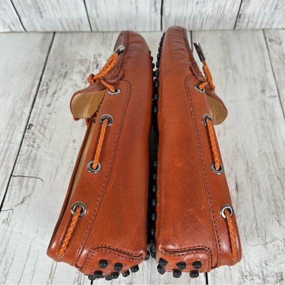 Tod's Women’s Brown Leather Gommino Bow Slip On Driving Loafers Size 34 PRISTINE - Picture 7 of 10